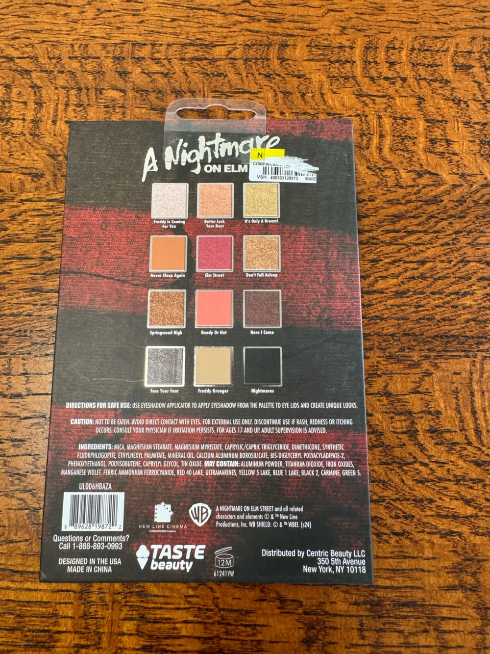 NIB A Nightmare on Elm Street Eyeshadow Palette - Picture 9 of 9